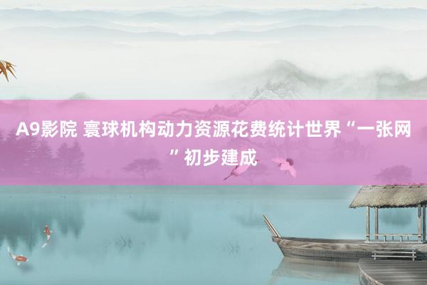 A9影院 寰球机构动力资源花费统计世界“一张网”初步建成