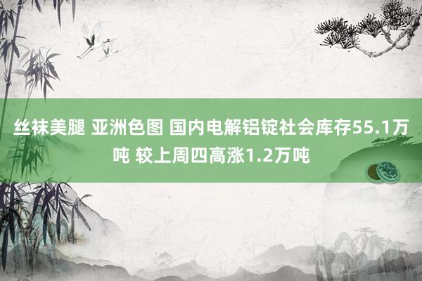 丝袜美腿 亚洲色图 国内电解铝锭社会库存55.1万吨 较上周四高涨1.2万吨