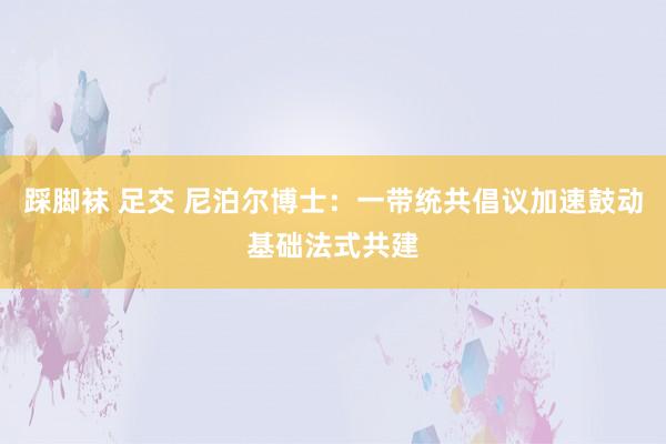 踩脚袜 足交 尼泊尔博士：一带统共倡议加速鼓动基础法式共建