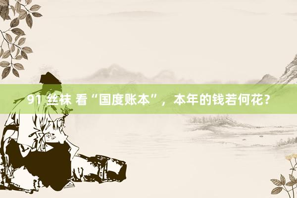 91 丝袜 看“国度账本”，本年的钱若何花？