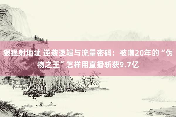 狠狠射地址 逆袭逻辑与流量密码：被嘲20年的“伪物之王”怎样用直播斩获9.7亿