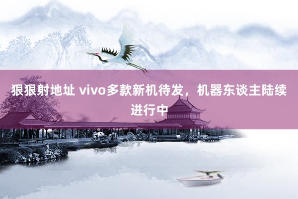狠狠射地址 vivo多款新机待发，机器东谈主陆续进行中