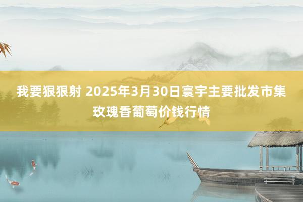 我要狠狠射 2025年3月30日寰宇主要批发市集玫瑰香葡萄价钱行情