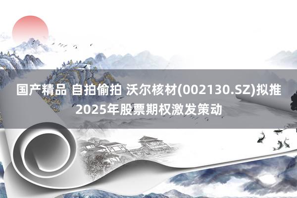 国产精品 自拍偷拍 沃尔核材(002130.SZ)拟推2025年股票期权激发策动